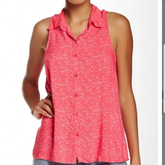 Splendid Shirt Tank Sz L Green NWT - Picture 4 of 4